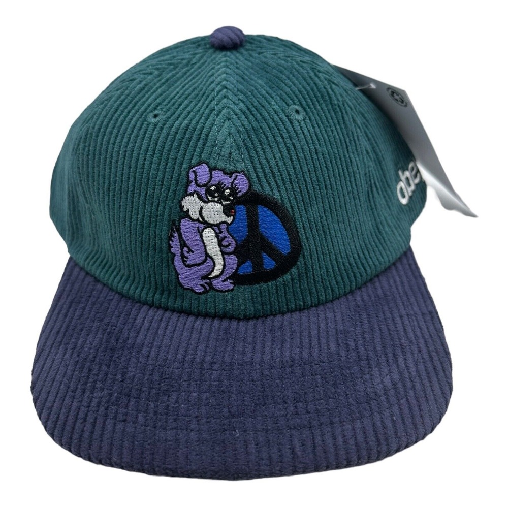 OBEY Hat Snapback Men's Corduroy Peace & Paw Logo‎ Casual Adjustable Cap